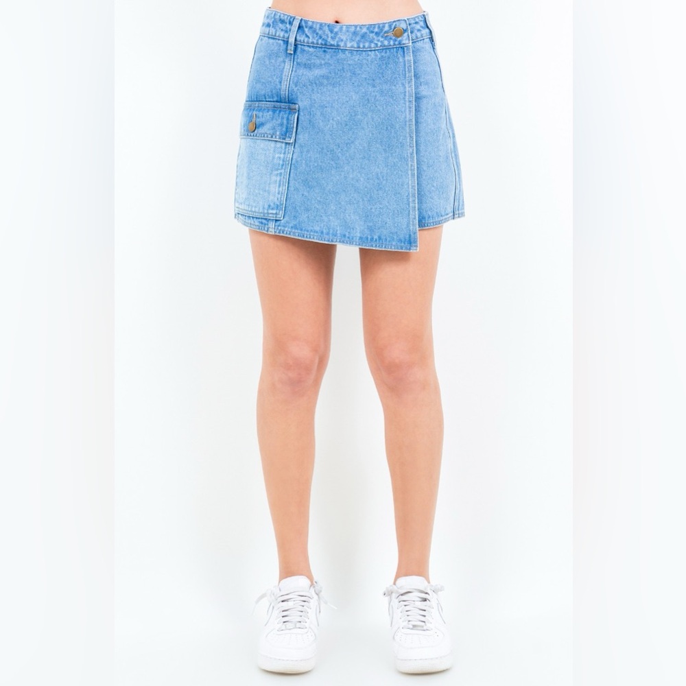 American Bazi Cargo Pocket Denim Skort